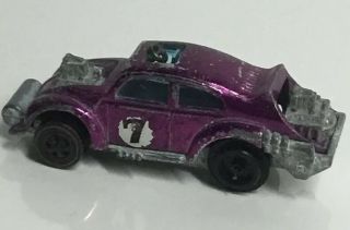 Vintage 1970 Hot Wheels Redline Evil Weevil Rare Purple Color Hong Kong