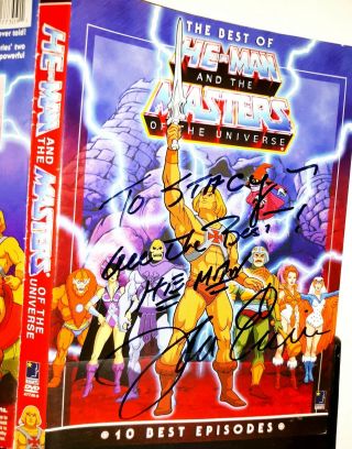 Vtg MOTU John Erwin AKA He - Man Autograph DVD 80 ' s Cartoon Action Figure Toy Line 2