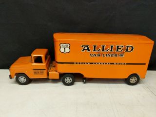 Vintage Tonka Toys Allied Van Lines Moving Truck Pressed Steel Toy