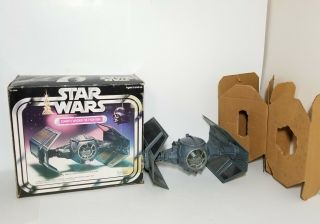 Vintage Kenner Star Wars Anh Darth Vader Tie Fighter Complete Box & Inserts