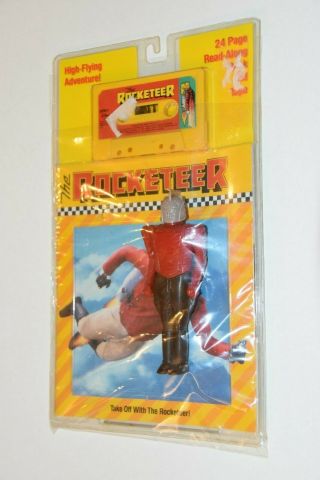 1991 Disney The Rocketeer Read Along Action Figure Book Cassette Tape