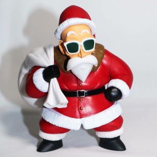 13CM Dragon Ball Christmas Master Roshi Anime Figure model figures doll toy 2