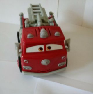 2007 Fisher Price Disney Pixar Cars Shake N Go Radiator Springs Red Firetruck