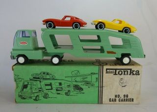 Tonka Car Carrier Auto Transport Hauler No.  96 Pressed Steel Toy