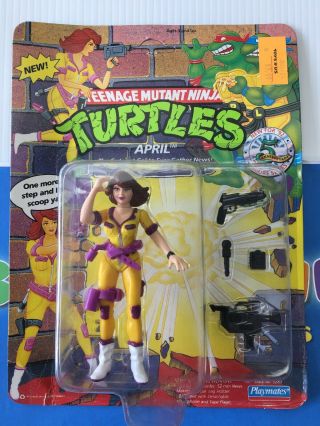 1992 Playmates Teenage Mutant Ninja Turtles Tmnt April Figure Unpunched