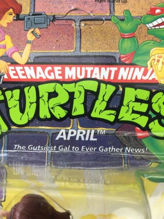 1992 Playmates Teenage Mutant Ninja Turtles TMNT April Figure Unpunched 2