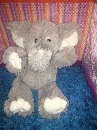 Euc - 13” 2015 First Impressions Gray Elephant Plush Soft Toy Stuffed Animal