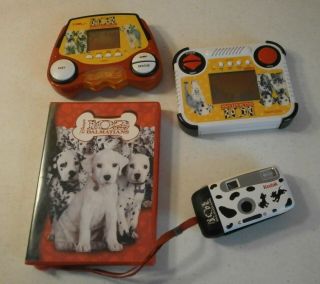 101 & 102 Dalmatians - 2 Electronic Games - Kodak 110 Camera - Read - Along Cd - Cassette