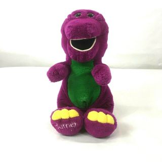 Vtg Barney The Purple Dinosaur Plush 14 " Lyons Group Soft Stuffed Doll Toy