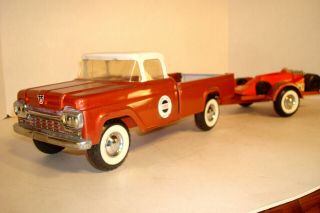 Nylint 1960 Ford Speedway Special Pickup & Nylint Trailer &tonka Truck Racecar