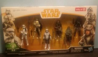 Star Wars Force Link 2.  0 6 Pack Target Troopers Han Solo 3.  75