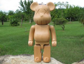 WOOD KAWS TED Rare Luxury Bearbrick PVC DIY Fashion Toy Handmade Action Figure 3