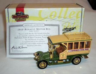 “matchbox” Yesteryear Yet06 - M 1910 Renault Motor Bus Green & Beige Paris Mib