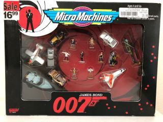Galoob 1995 Micro Machines James Bond 007 Nib Goldfinger Moonraker Spy Who Loved