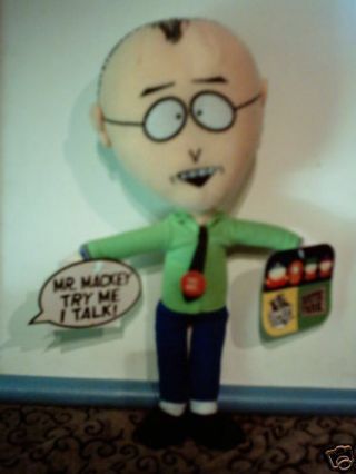 Rare South Park Talking Mr Mackey 12 " Plush Toy Doll By Fun 4 All Mwt