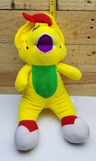 Singing Bj Barney Plush Stuffed Animal Dinosaur Toy Doll I Love You Vgc