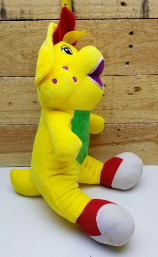 Singing BJ Barney Plush Stuffed Animal Dinosaur Toy Doll I Love You VGC 2