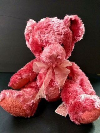Russ Berrie Plush Stuffed Pink " Sherry " Bear 11 " Stuffed Animal Teddy Bear