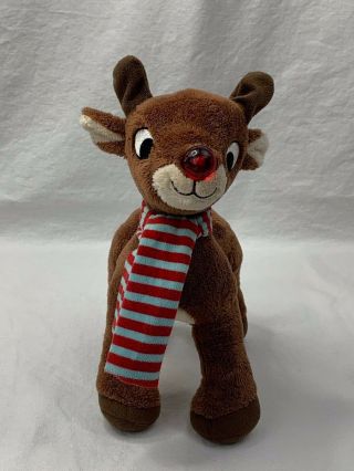 Dan Dee Rudolph The Red Nose Reindeer Singing Light Up Nose Moving Antlers Plush