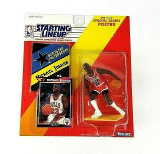Vintage Kenner Michael Jordan 1992 Starting Lineup Action Figure (dribbling)