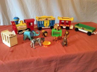 Fisher Price Vintage 1970s Circus Train 991 Plus Good Pre - Owned
