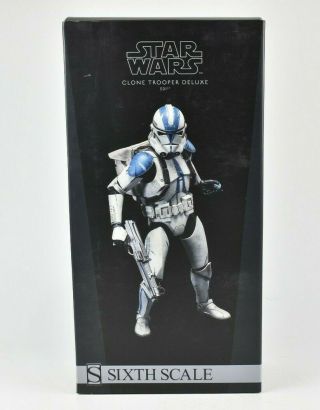 Sideshow Star Wars Clone Trooper Deluxe 501st 1:6