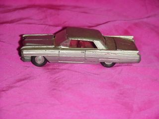 Vintage Mini Dinky 1/65 Scale Silver Cadillac Coupe De Ville 45,  Years Old