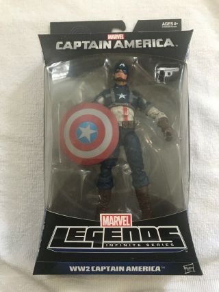 Marvel Legends Ww2 Captain America 6 " Action Figure By Hasbro