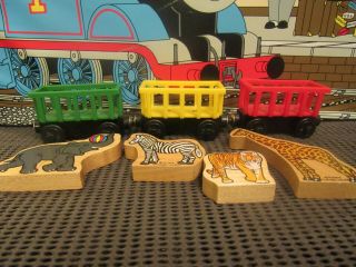 Thomas & Friends Wooden Circus Cars X 3 Train Car