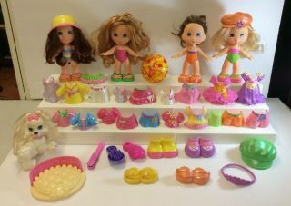 38 Piece Fisher Price Snap N Style Dolls Dog Clothes Shoes Etc