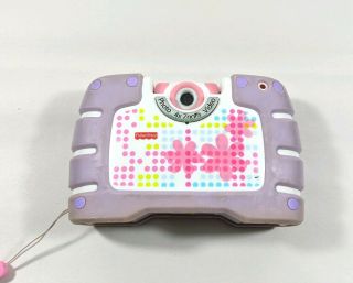 Fisher Price Digital 4x Zoom Photo & Video Camera Purple Kid Tough See Yourself