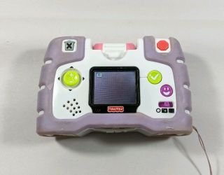 Fisher Price Digital 4X Zoom Photo & Video Camera Purple Kid Tough See Yourself 3