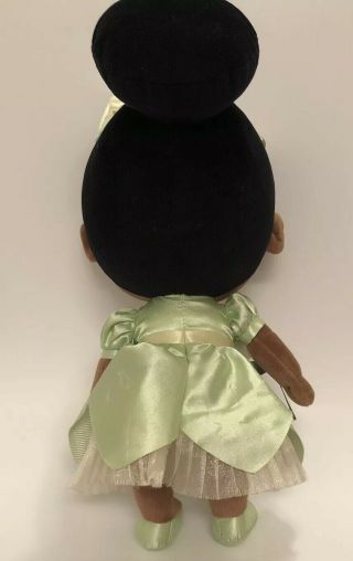 Disney Store Authentic Rare Toddler Princess Tiana 12” Plush Doll WITH BOOK 3