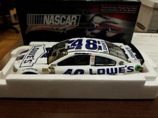Rare 2013 Jimmie Johnson Autographed,  JSA 48 Lowe ' s NASCAR Salutes 1:24 MIB 3