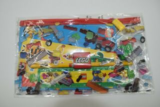 Lego Back To School Pack 5005969 Pencil Eraser Notebook Case Ruler Stickers