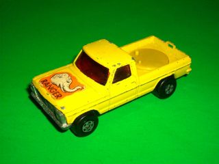 Vintage Matchbox Rolamatics No.  57 Wild Life Truck Ford F - 100 Made In England