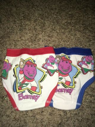 Rare Vintage 90’s Barney The Dinosaur Kids Underwear Tv Show Collectable Clothes
