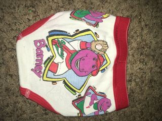 Rare Vintage 90’s Barney The Dinosaur Kids Underwear TV Show Collectable Clothes 2
