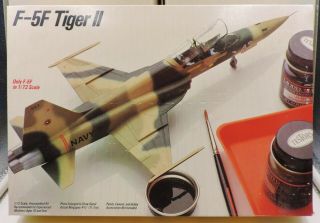 1:72nd Scale Heller Northrop F - 5e Tiger Ii Fighter Kit 689 Bn - Gb