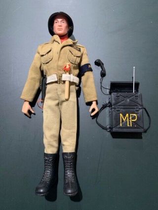 Gi Joe Tan Airborne Mp Figure With Radio 1967 Issue And Hard To Find