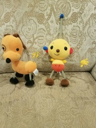 Applause Rolie Polie Olie And Spot Plush Bendable Stuffed Toys