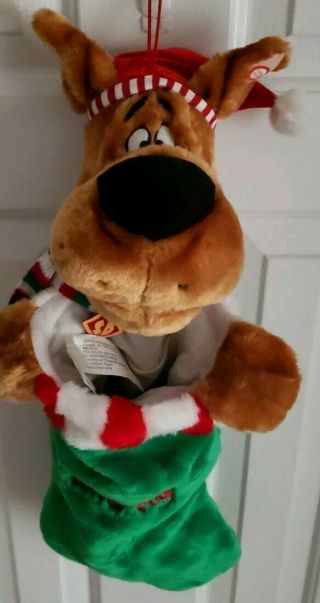 Gemmy Industries Scooby - Doo Stocking.  Battery Operated Singing Stocking.  3 Aaa.