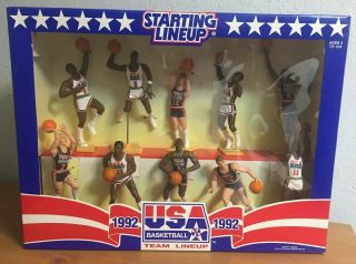 1992 Kenner Starting Lineup Usa Basketball Olympic Box Set Dream Team 1 2