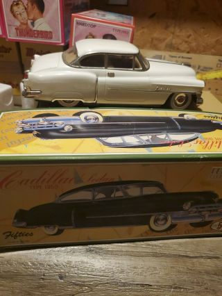 Vtg.  Cadillac Open Type 1950 Sedan Friction Car Fifties - Made In Japan W/certic