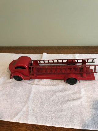 Vintage Early Red Lincoln Fire Or Ladder Truck.  40 