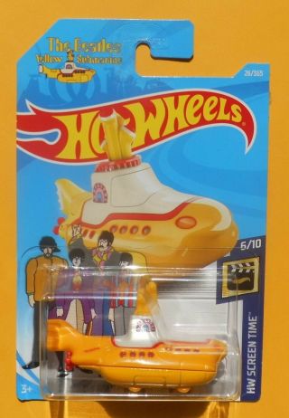 2018 Hot Wheels Screen Time (6/10) The Beatles Yellow Submarine 1:64 - Ships