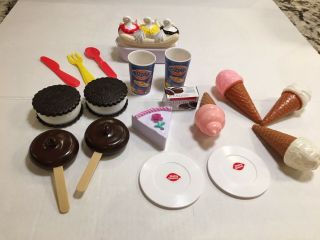 Dairy Queen Play Food Blizzard Cups Dilly Bars Ice Cream Sandwich Sundae Plates