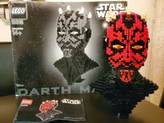 Lego 10018 Star Wars Darth Maul Sculpture Bust Sith Lord W/ Instruction