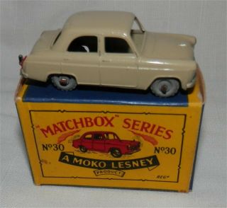 1950s.  Matchbox Lesney.  30 Ford Prefect.  Metal Wheels.
