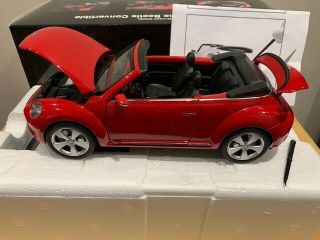 1/18 Diecast Kyosho Volkswagen The Beetle Convertible Tornado Red Very Rare